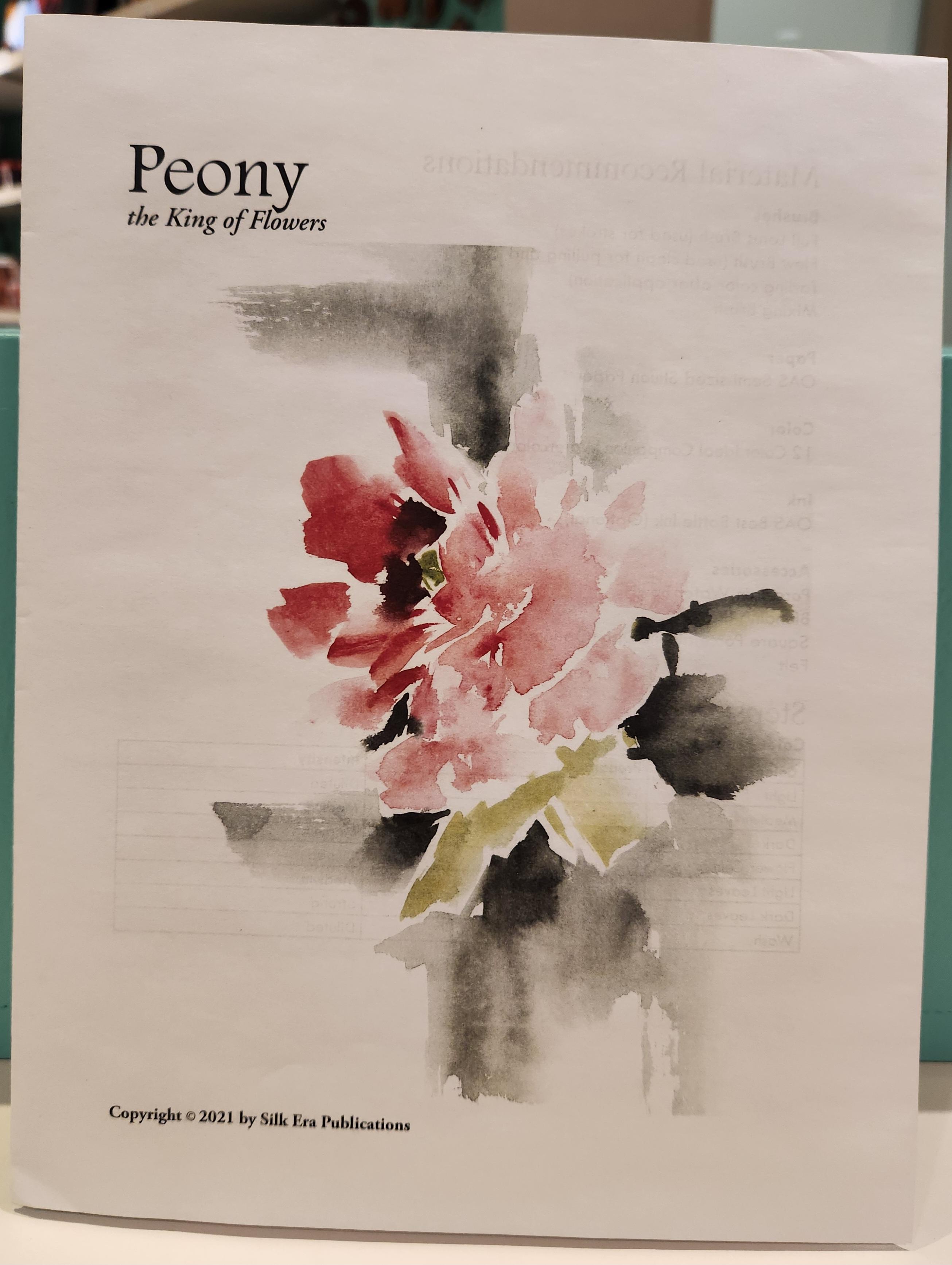 (image for) Instructional Booklet: Peony